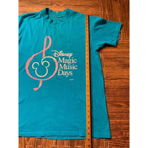 Vintage Disney Designs Magic-Music-Days T-Shirt Large 90s Single-Stitch Tee - Picture 8 of 9